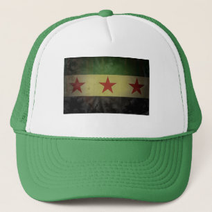 Grungy Syria Flag Truckerkappe