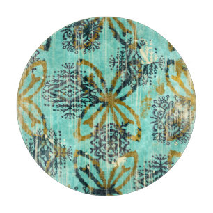 Grungy Tribal: Ethnic Rug Motif Schneidebrett
