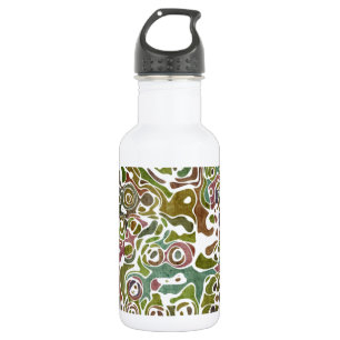grungy verblasste Retro Edelstahlflasche