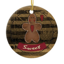 Grungy Vintag Gingerbread Man