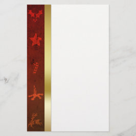 Grungy Vintag Gold Christmas Briefpapier