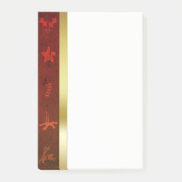 Grungy Vintages Goldweihnachten Post-it Klebezettel