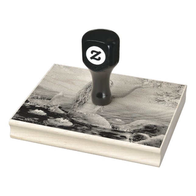 Grünhaarige Meerjungfrau Gummistempel (Stempel)