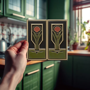 Grünhaus des Abstrakten Gartens Florals aus dem Mi Fliese