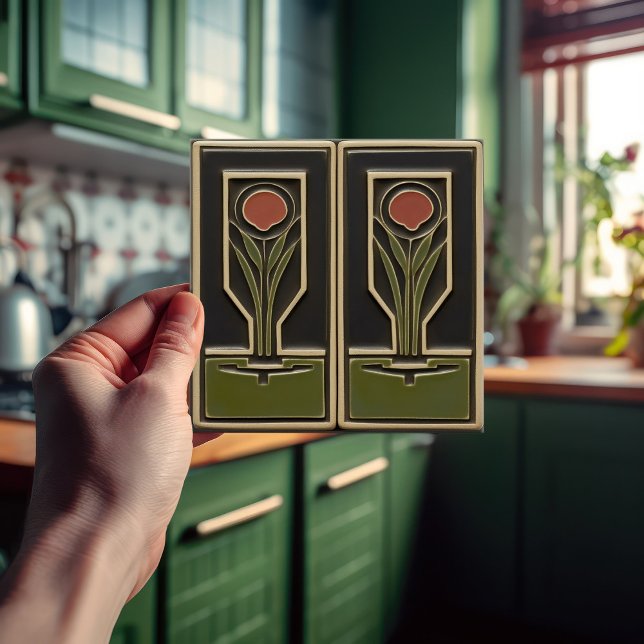 Grünhaus des Abstrakten Gartens Florals aus dem Mi Fliese (Von Creator hochgeladen)