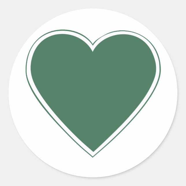 Grünherz Patch JG54 Runder Aufkleber (Vorderseite)