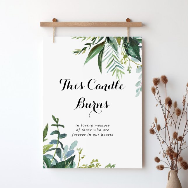 Grünkalligrafie Dieses Zeichen von Kerze Burns Poster (Von Creator hochgeladen)