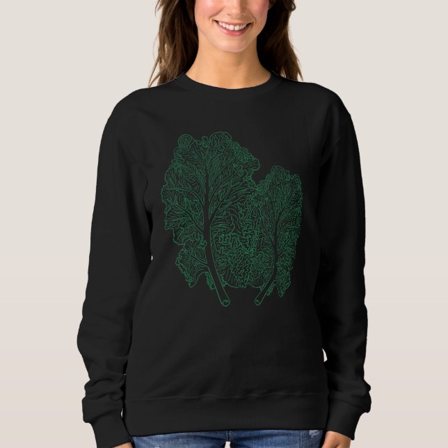 Grünkohl Gemüse Vegan Vegetarisch Diät Veganismus  Sweatshirt (Vorderseite)