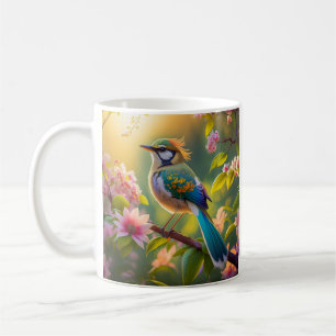 Grünköpfiger Teal Flügel Fantasy Vogel Kaffeetasse