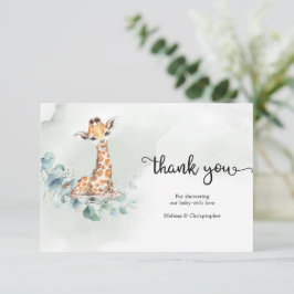 Grünkranz-Giraffe Begleitkarte