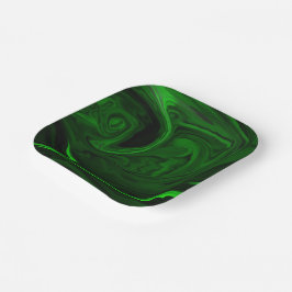 Grünmalachit Pappteller