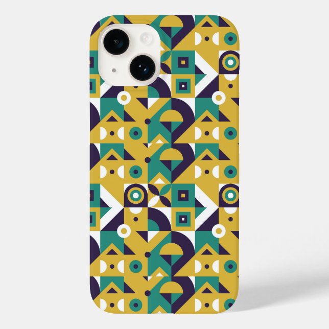 Grünmuster Case-Mate iPhone Hülle (Rückseite)