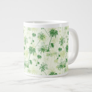 Grünpalmenmuster Jumbo-Tasse