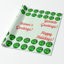 Grünpapier der Jahreszeit Geschenkpapier