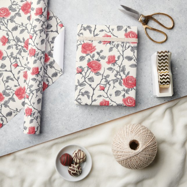 Grünpapier für klassische Rose Geschenkpapier (Kunsthandwerk)