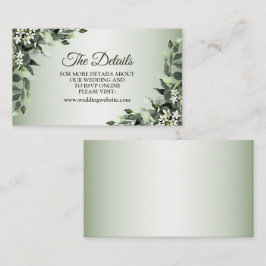 Grünpflanzen der Hochzeitspartei Eukalyptus-Blätte Begleitkarte