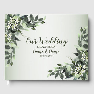 Grünpflanzen der Hochzeitspartei Eukalyptus-Blätte Gästebuch