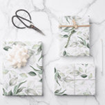 Grünpflanzen Elegant Soft Silver Foliage Geschenkpapier Set<br><div class="desc">Botanisches Salbei grün und silbergrün elegante Packpapierblätter</div>