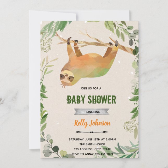 Grünpflanzen Geburtstagseinladung Einladung (Vorderseite)