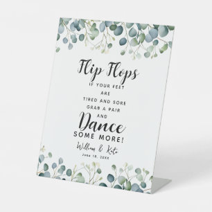 Grünpflanzen Hochzeitskippe Hochzeitszeichen Sockelschild