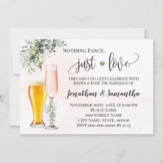 Grünpflanzen Nichts Extravagant nur Liebe Elopemen Save The Date