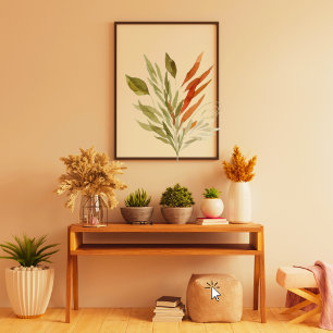 Grünpflanzen Poster