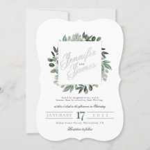 Grünpflanzen Squarelett, Bouquet Aquarell