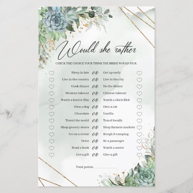 Grünpflanzen succulents eucalyptus würde sie eher (Vorderseite)