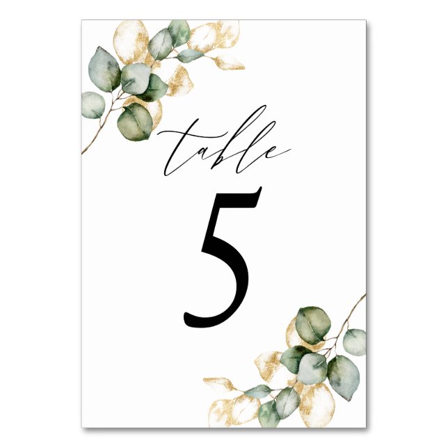 Grünpflanzen - Tischnummer 6 (Vorderseite)