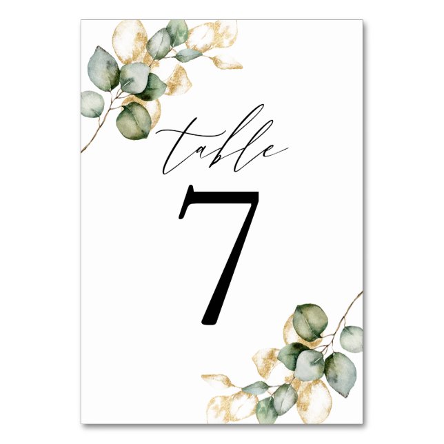 Grünpflanzen - Tischnummer 6 (Vorderseite)