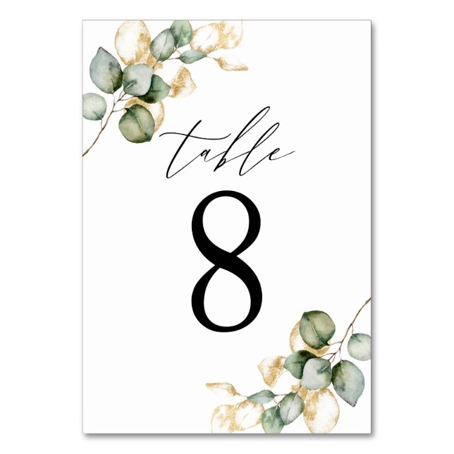 Grünpflanzen Tischnummer 8 (Vorderseite)