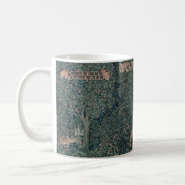 Grünpflanzen, viktorianischer Teppich von Henry De Kaffeetasse (Links)