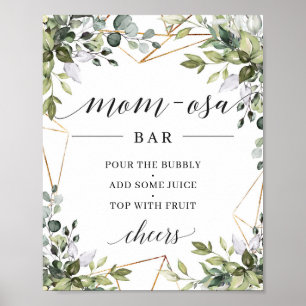 Grünpflanzen von Boho eucalyptus Mutti-osa Bar Poster