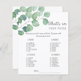 Grünpflanzen - Was in Ihrer Handtasche, Babydusche