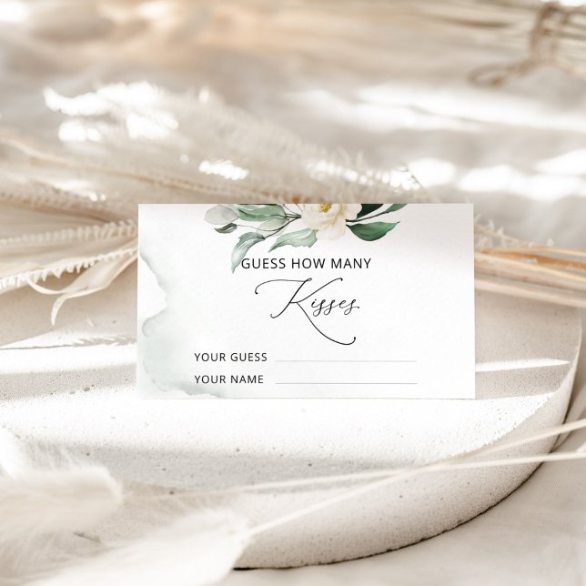 Grünpflanzen wie viele Küsse Bridal-Spiel Begleitkarte (Von Creator hochgeladen)