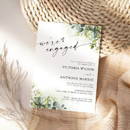 Grünpflanzen Wir sind verlobte Einladung