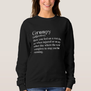 Grunpy Run Funny Running Marathon Runner Pullover