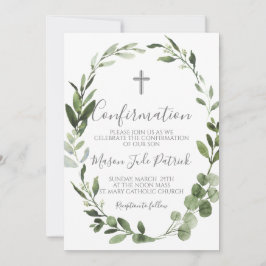 Grünrahmen Bestätigung Einladung