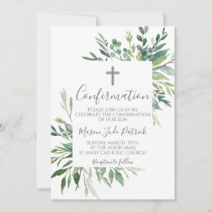 Grünrahmen Bestätigung Einladung