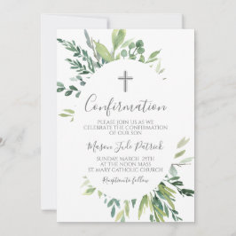 Grünrahmen Bestätigung Einladung