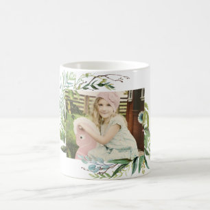 Grünrahmen mit Foto Kaffeetasse
