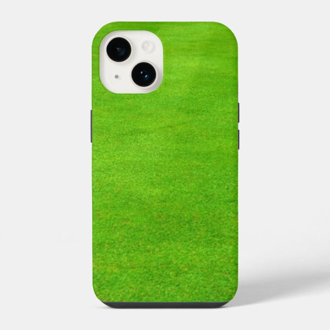 Grünrasen-Golfrasen iPhone Hülle (Rückseite)