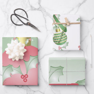 Grünrosa-Karosserien Geschenkpapier Set