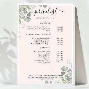 Grünsalon Preisliste Poster