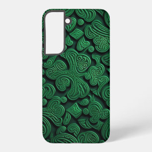 GRÜNSCHATTIERUNGEN IRISCH KELTISCHE SHAMROCKS SAMSUNG GALAXY HÜLLE