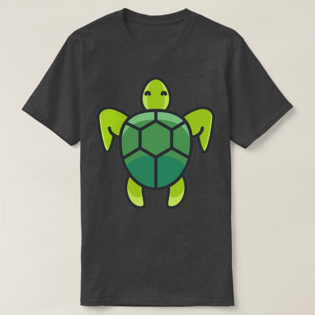 Grünschildkrötenklassiker T-Shirt (Design vorne)