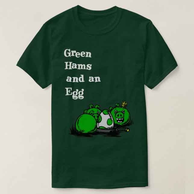 Grünschinken und Ei T-Shirt (Design vorne)