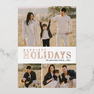 Grünschreiben 3 Foto Collage Folien Feiertagskarte