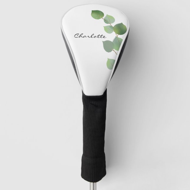Grünschrift Eukalyptus Golf Headcover (Vorderseite)