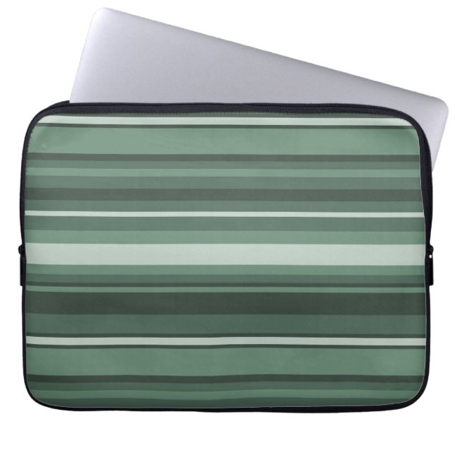 Grünstreifen Laptopschutzhülle (Vorderseite)